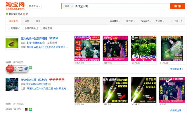 2016 Firefly Sales Report on Taobao